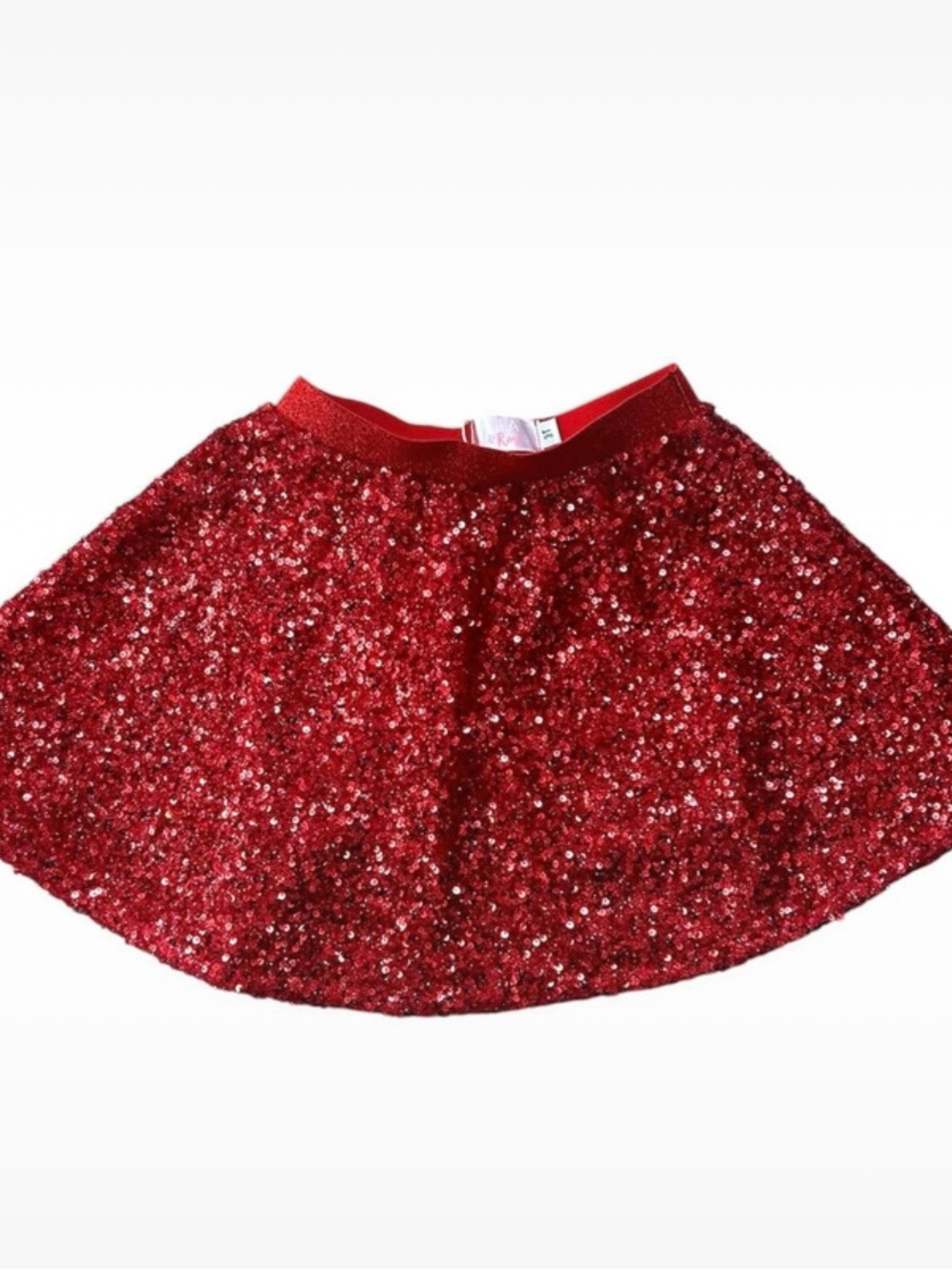 NWT Mila & Rose Red Sequin Twirl Skort / Skirt Size 3T